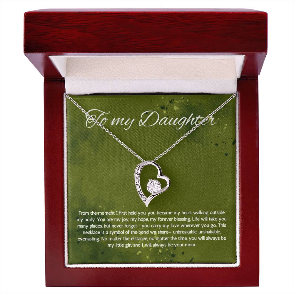 Daughter Gift Necklace From Mom Birthday Graduation Present from Mother Forever Love Jewelry