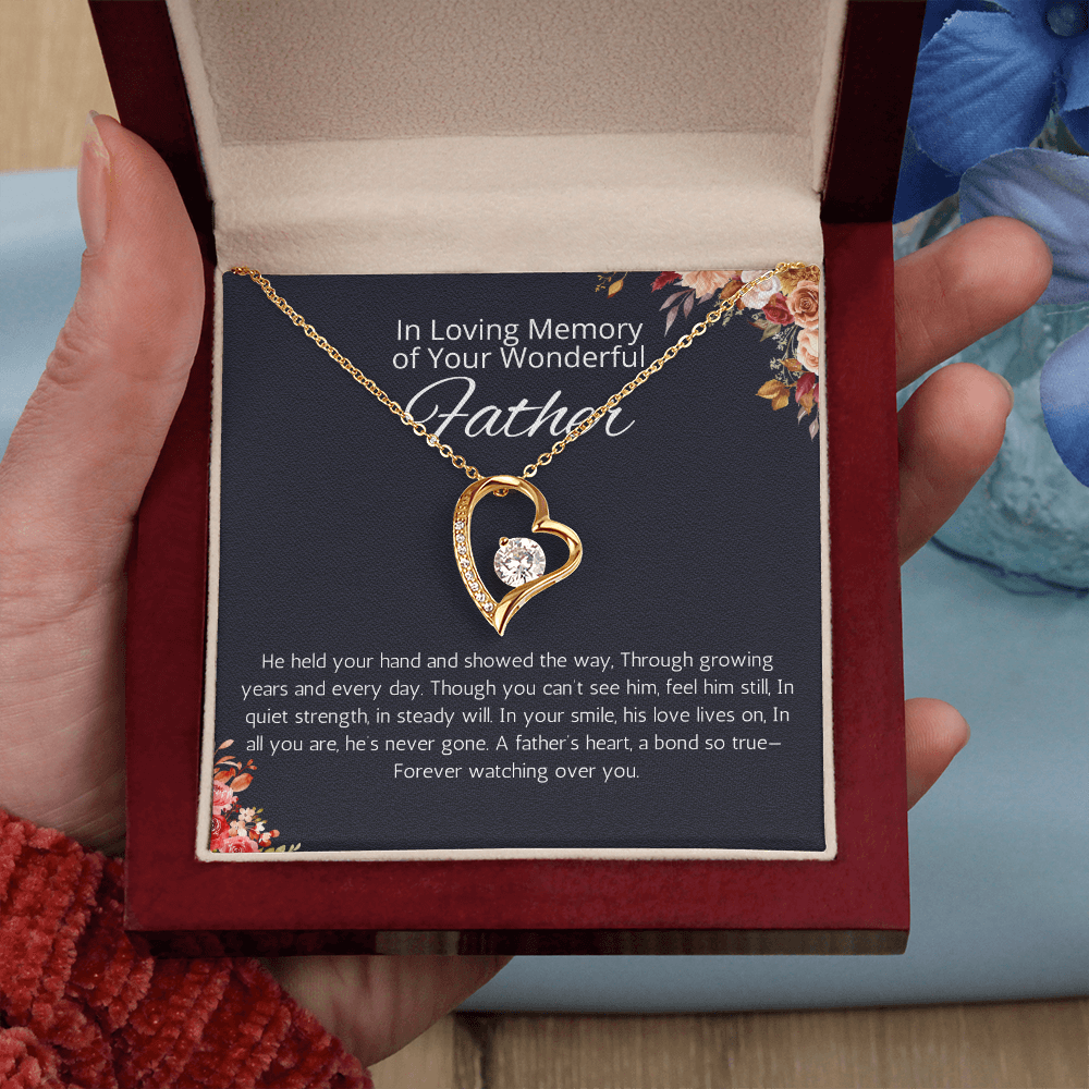 Loss Of Father Gift Necklace, Father Remembrance Necklace to Daughter, Bereavement Gift Dad Memorial Gift, Dad Condolence Gift, Grief Gift