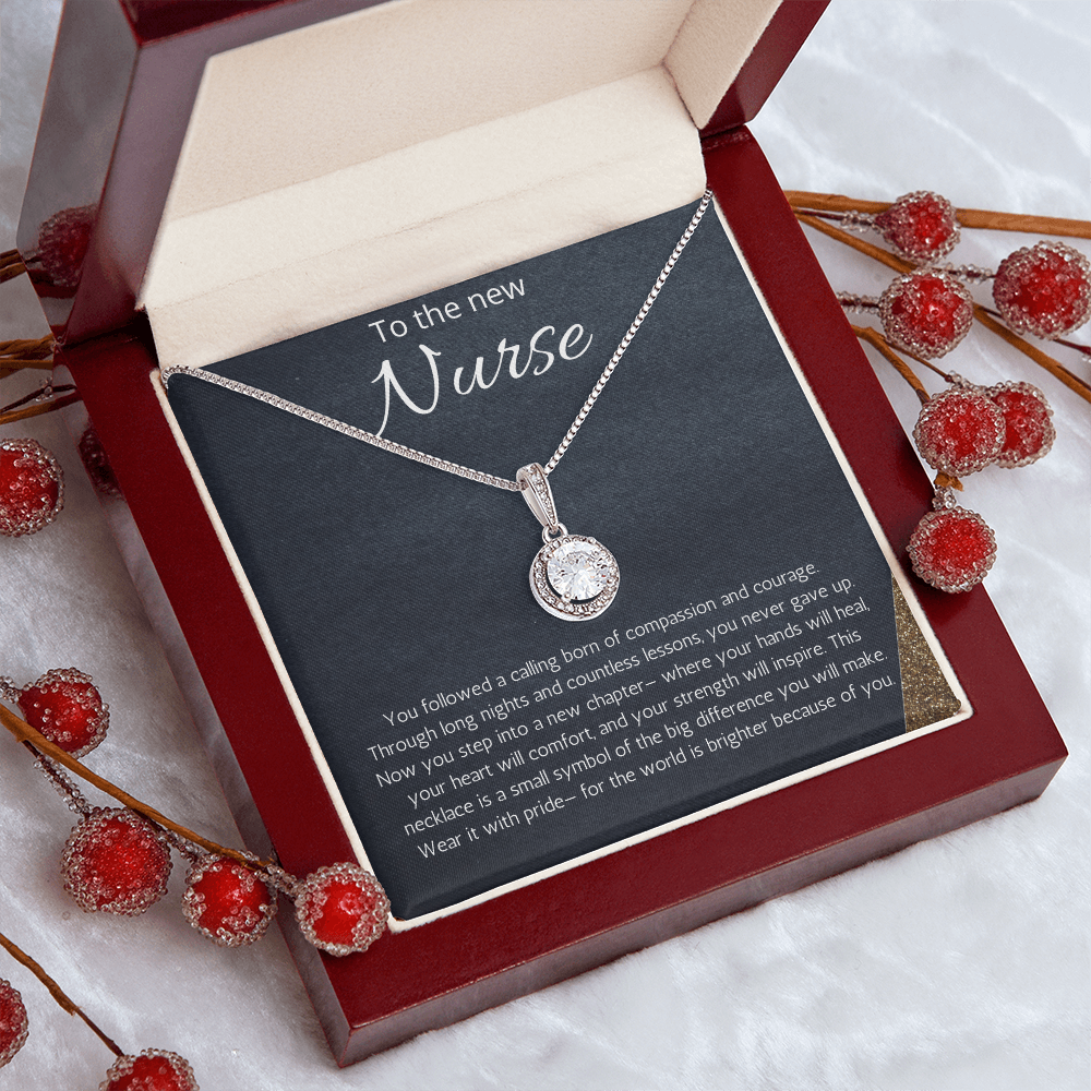 Nurse Graduation Gift, RN Necklace, Nursing Medical Student Present, Eternal Hope Jewelry