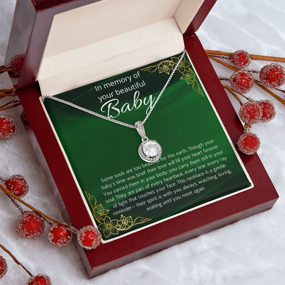 Baby Loss Gift for mom, Pregnancy Loss sorry for your loss Condolence present Infant Loss, Loss of Baby Eternal Hope Necklace, Miscarriage Jewelry