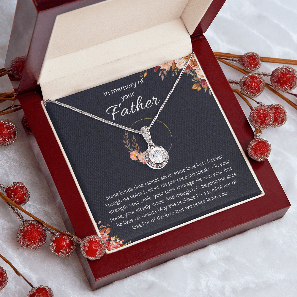 Loss of Father Gift, Dad Memorial Jewelry, Condolence, Remembrance, Sorry for your Loss Eternal Hope Necklace to Daughter