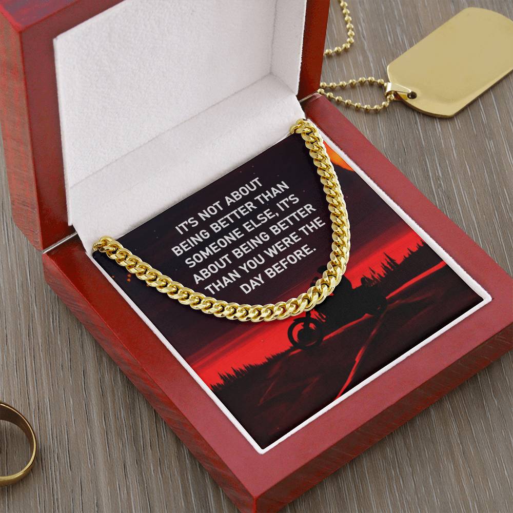 Motivational Gift For Him, Cuban Link Chain for, Husband, Boyfriend, Son, Coworker, Birthday Gift For Him, Graduation Gift For Him, Christmas Gift.
