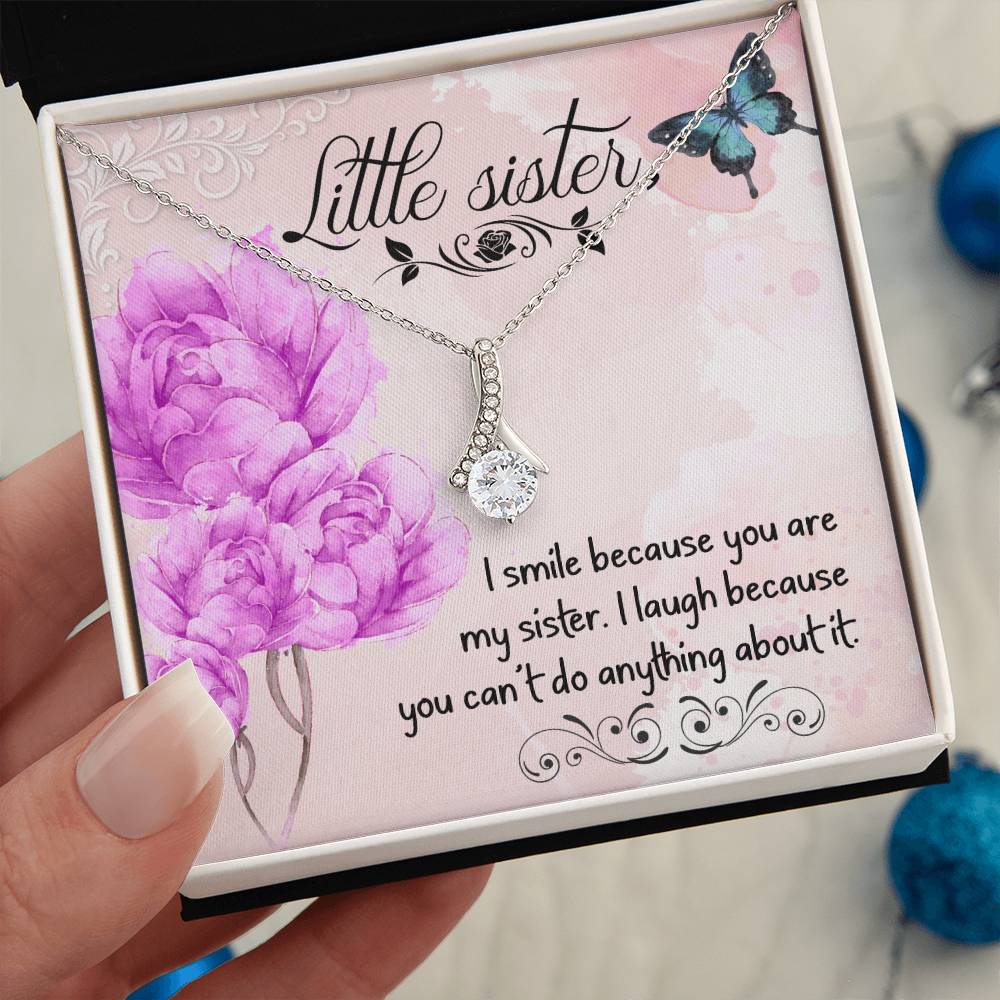 To My Loving Sister, Gift Necklace For Sister, Birthday Gift Necklace For Sister, Gift Necklace From Brother, Sister