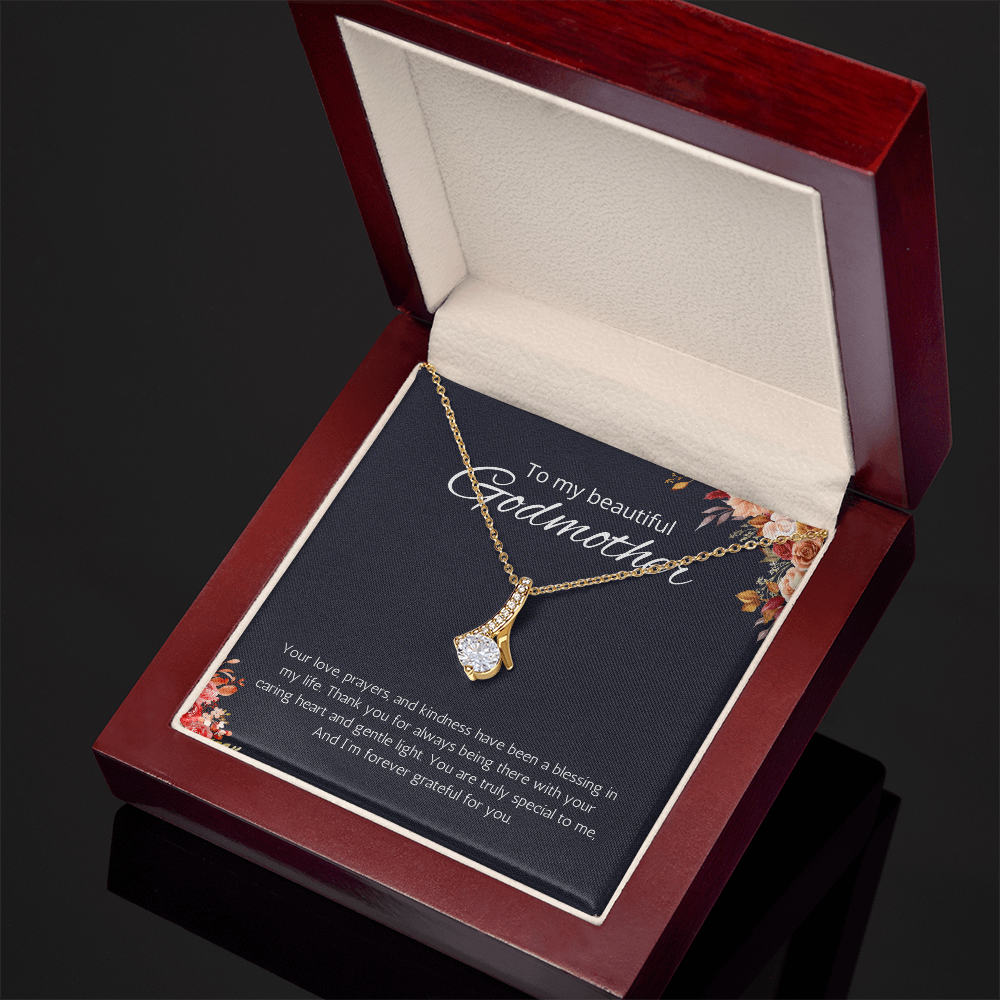 Godmother Gift from Godson or Goddaughter, Godmother Necklace Alluring Beauty Jewelry