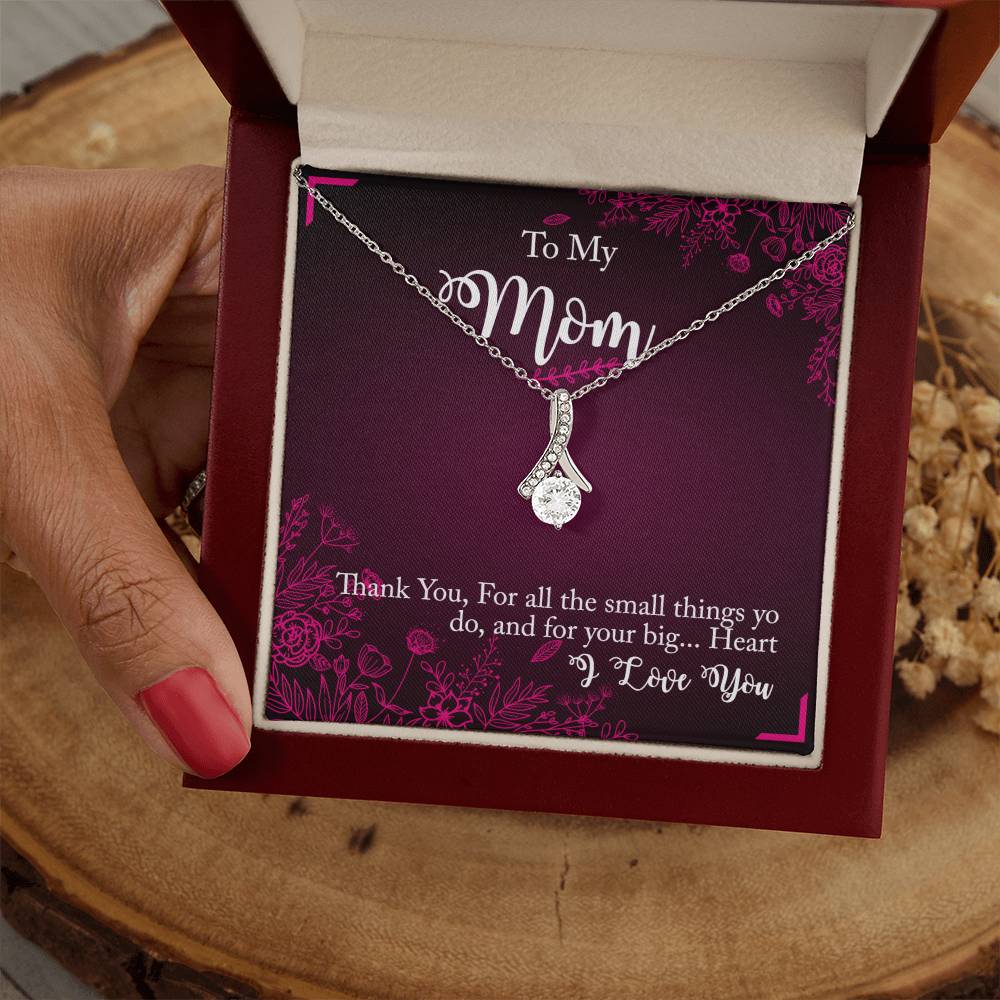 Thank You Gift Necklace For Mother, Moms Birthday gift Necklace, Mothers Day Gift Necklace, Moms Gift From Son, Daughter