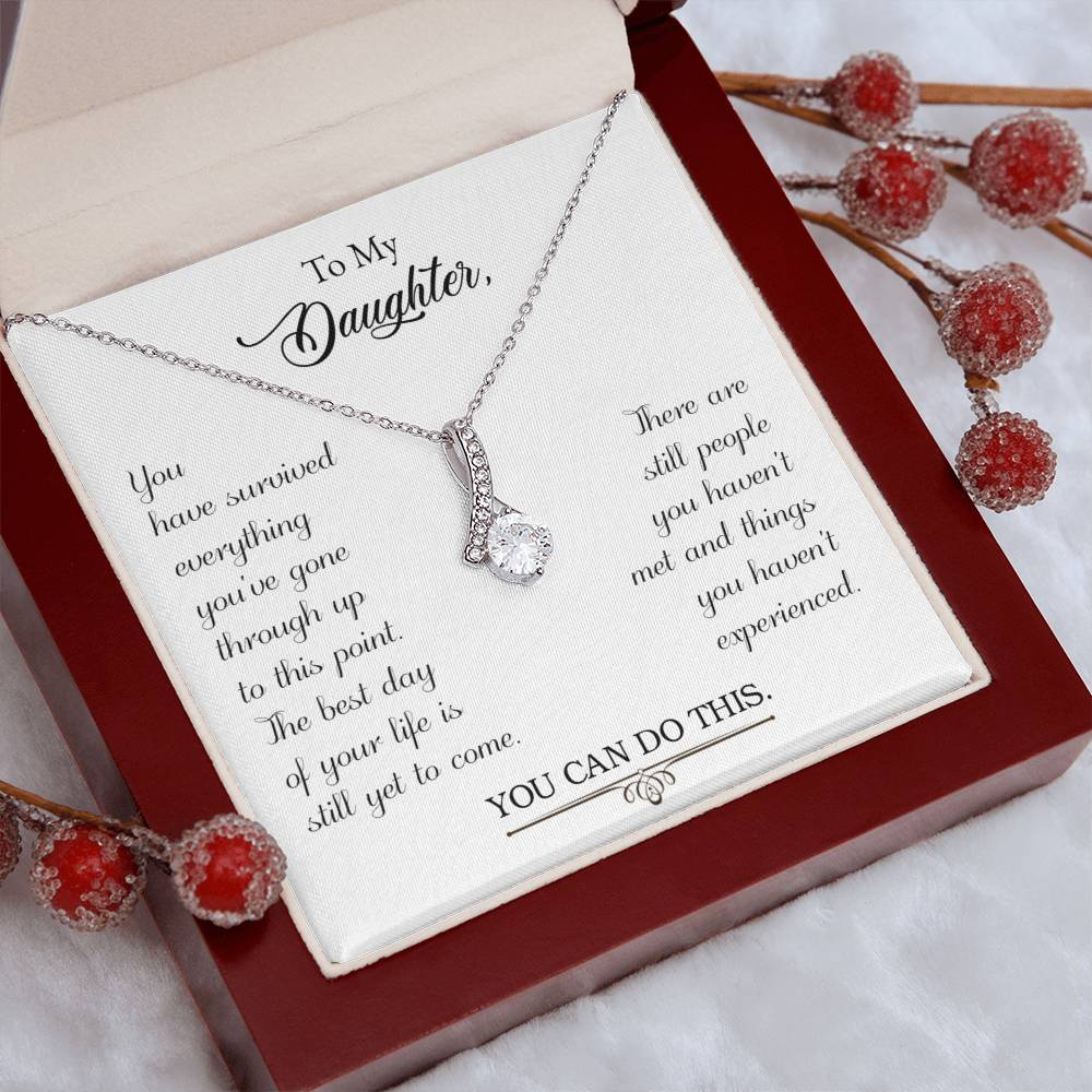 To My Daughter Gift Necklace, Birthday Gift Necklace For Daughter, Gift For Loving Daughter, Necklace Gift From Dad, Mom