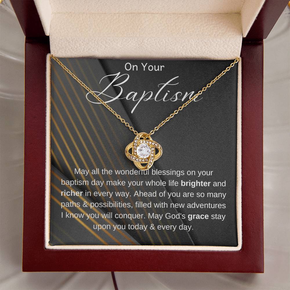 Baptism Gift, Baptism Gift Necklace, Adult Baptism Gift Necklace, Baptism Keepsake, LDS Gift, Baptism Jewelry, On Your Baptism Gift Necklace