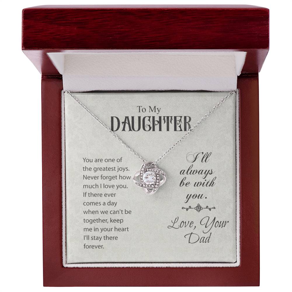 To My Daughter Gift Necklace, Gift Necklace From Dad, Daughter Gift Necklace, Birthday Gift Necklace From Father, To Daughter