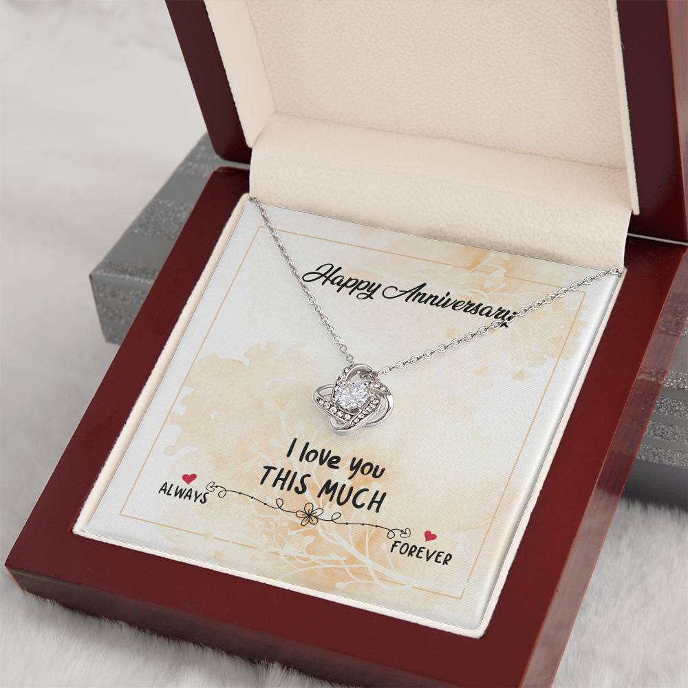Anniversary Gift Necklace For Wife,Love You Forever And Always, Wedding Anniversary Gift Necklace, Gift For Wife, From Husband