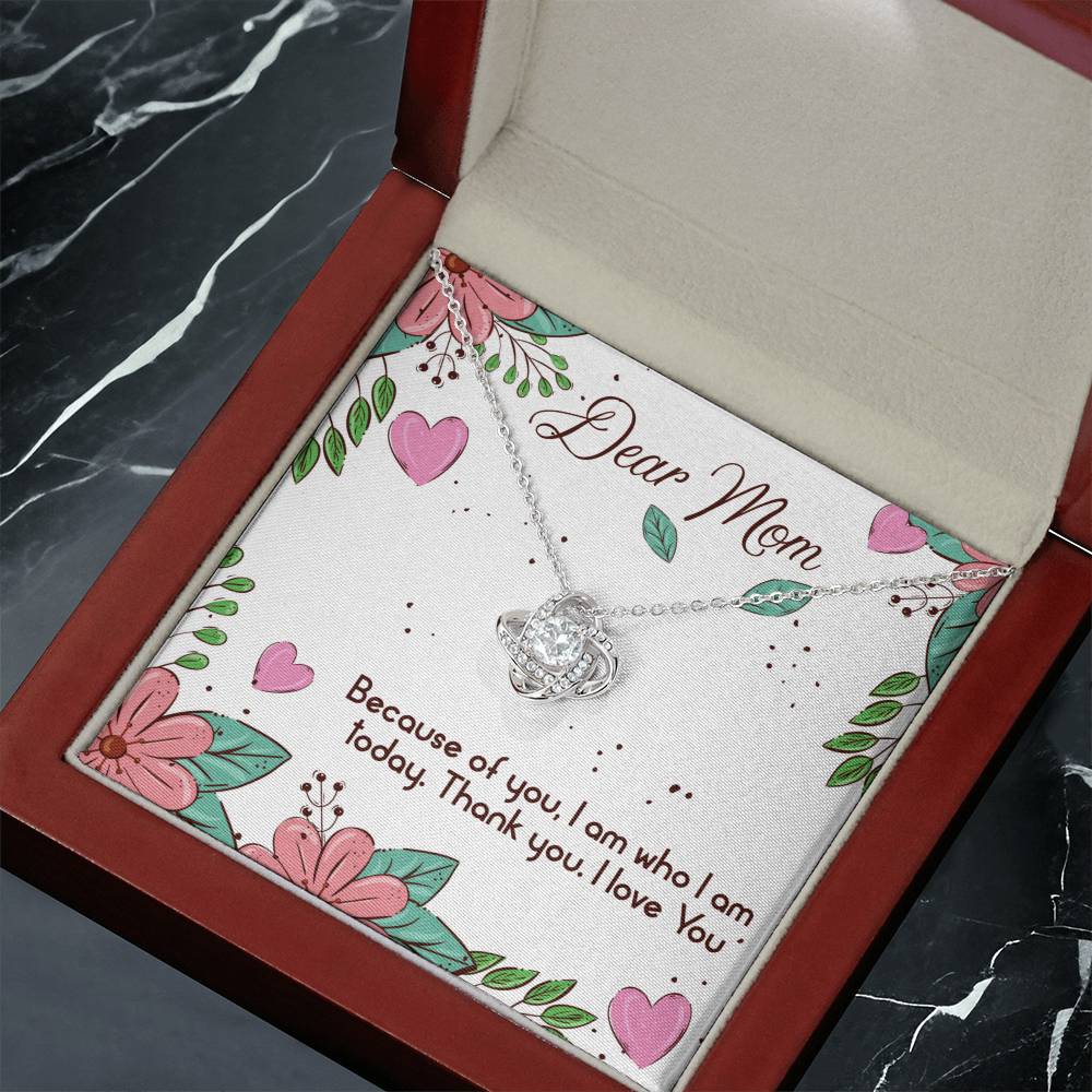 Mom Birthday Gift Necklace, Dear Mom, Mothers Day Gift Necklace, Gift From Son, Daughter, Love You Mom, Gift Necklace For Mom