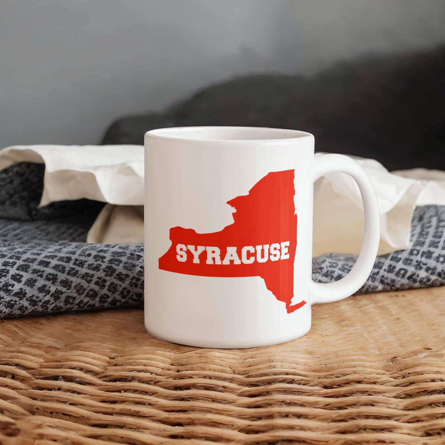 I Am From New York Personalized Syracuse City Gift Coffee mug-White Porcelain Coffee Mug 11 oz