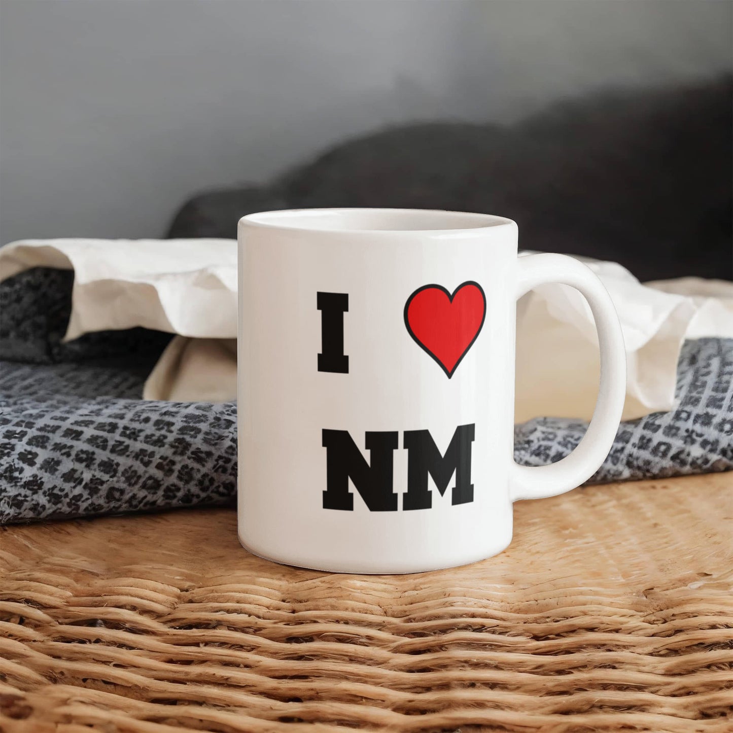 New Mexico coffee mug, I Love New Mexico NM Abbreviation USA States Ceramic Coffee Mug Tea Cup Gifts Mugs 11 oz Funny Mugs