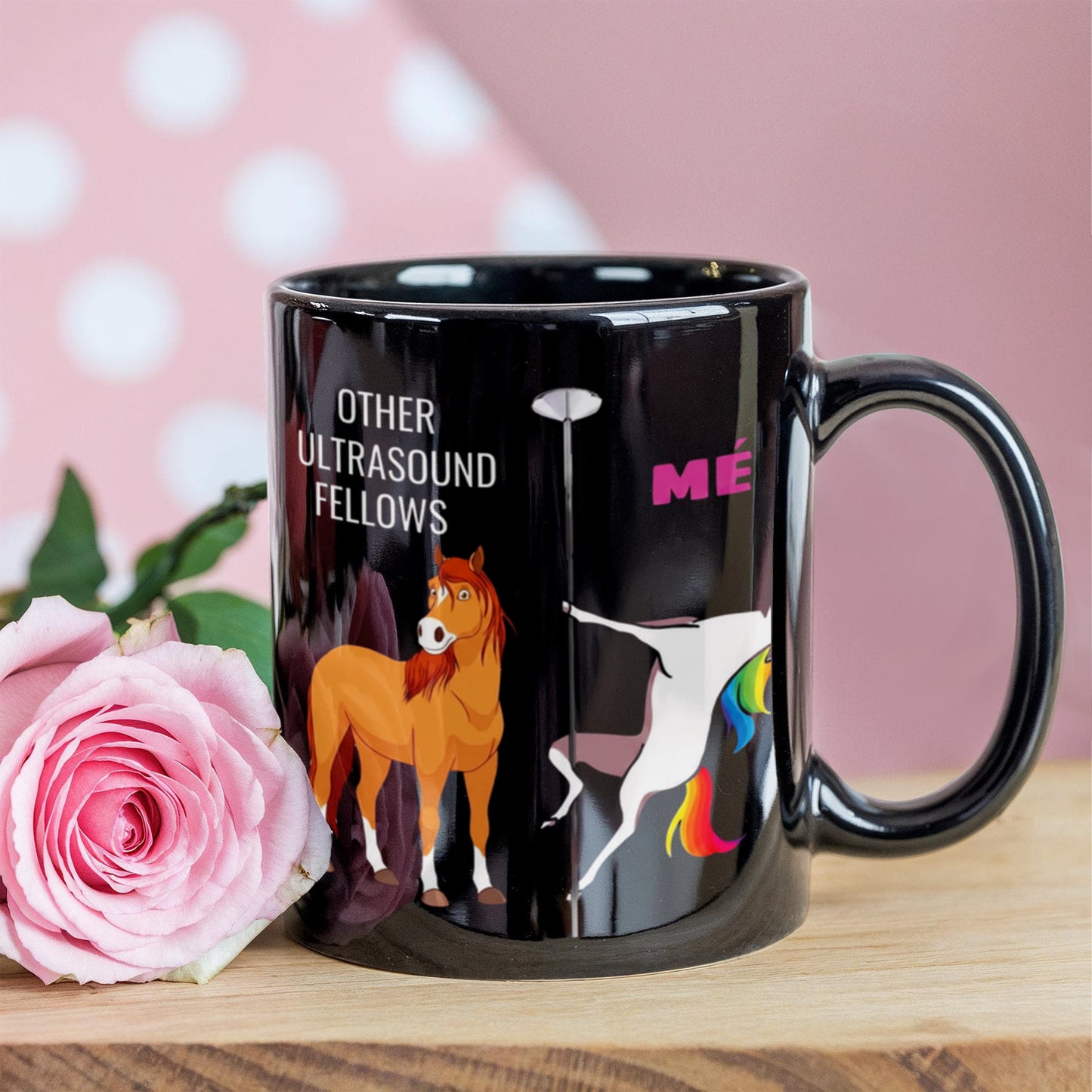 Other Ultrasound Fellows gift for women - other ultrasound fellows unicorn coffee mug - black porcelain coffee 11 oz for grandma, mom, sister, best fr