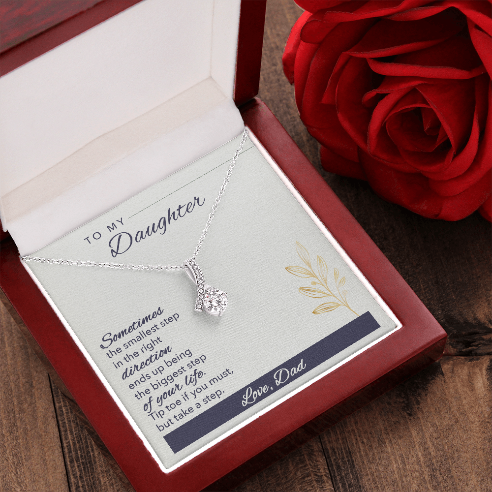 To My Daughter Gift Necklace, Birthday gift Necklace For Daughter, Gift from Dad, Father, Loving Dad, Appreciation gift Necklace For Daughter, From Dad