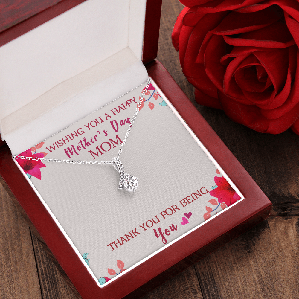 Thank You For Being You, Mothers Day Gift Necklace, Gift Necklace For Mother, Gift From Son, Daughter, Moms Gift
