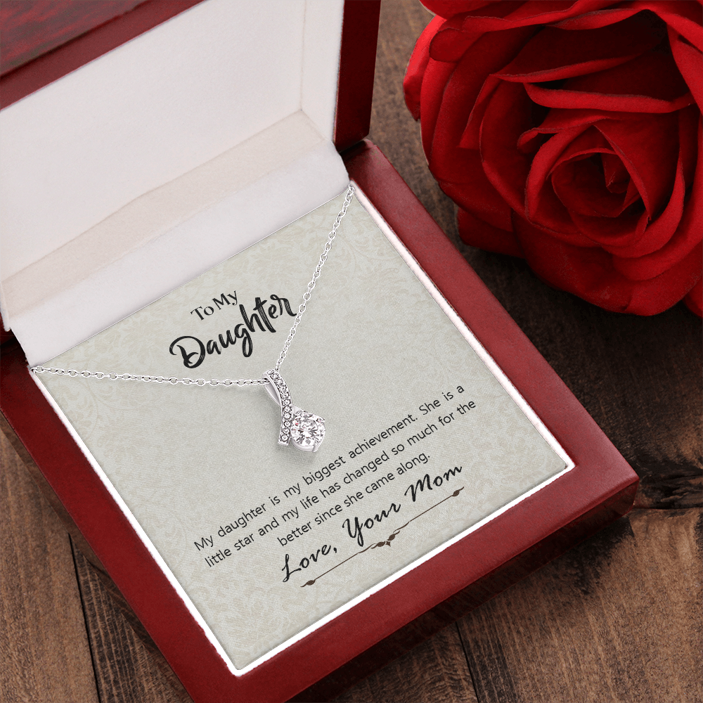 To My Daughter Gift Necklace, Daughter Appreciation Gift Necklace, Daughter Birthday Gift Necklace, Gift Necklace From Mother