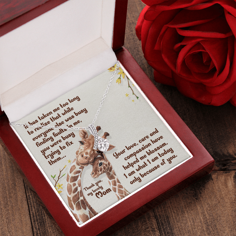 To My Lovely Mom, Gift Necklace For Mom, Birthday Gift Necklace For Mom, Mothers Day Gift Necklace For mom, Gift From Son, Daughter