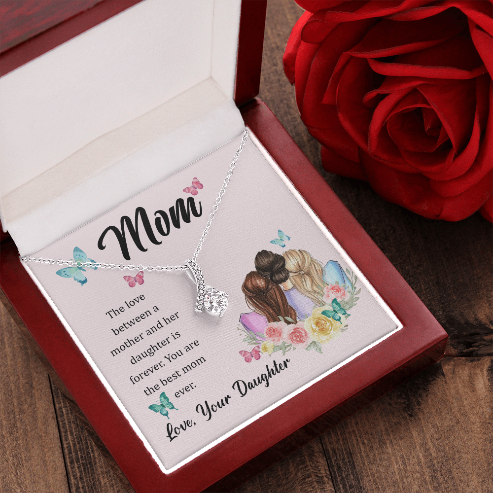 Necklace Gift To Loving Mother From Daughter, Birthday Gift Necklace From Daughter, Mothers Day Gift Necklace, Gift Necklace From Daughter