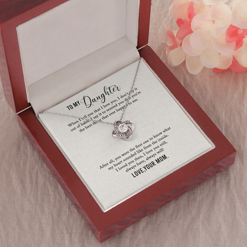 Gift Necklace For Daughter, From Loving Mom, Birthday Gift Necklace, Daughter Gift Necklace, Mother Gift for Daughter