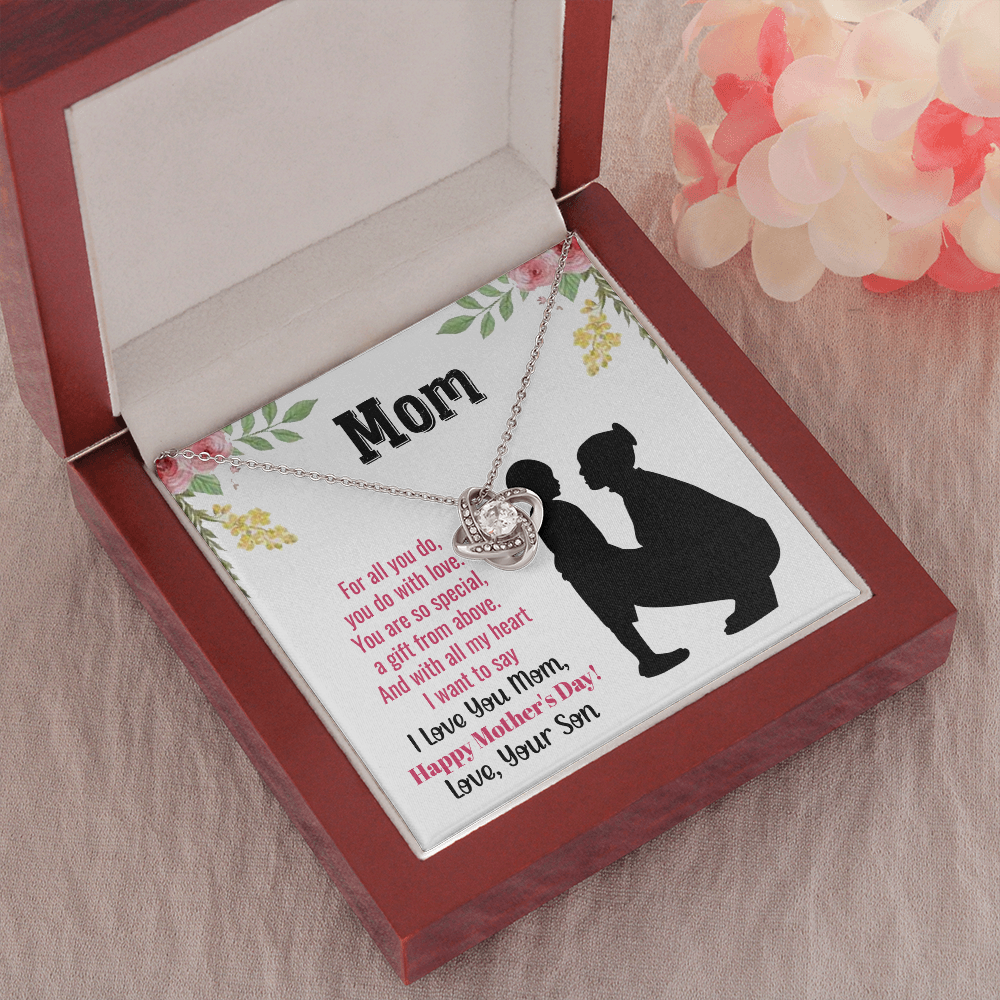 Mothers Day Gift Necklace, Mothers Birthday Gift Necklace, Gift For Mom From Son, Happy Mother Day Gift