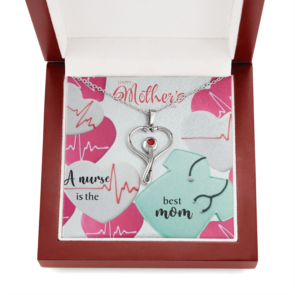 Nurse Mom Gift Necklace, Nurse Gift Necklace, Mothers Day Gift Necklace, Mothers Birthday Gift Necklace, Nurse Mom Gift Necklace