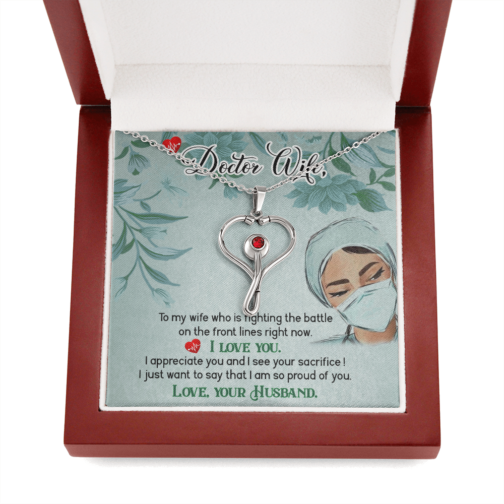 Gift Necklace For Doctors wife, Birthday Gift Necklace For Doctors Wife, Anniversary Gift Necklace For Doctor Wife