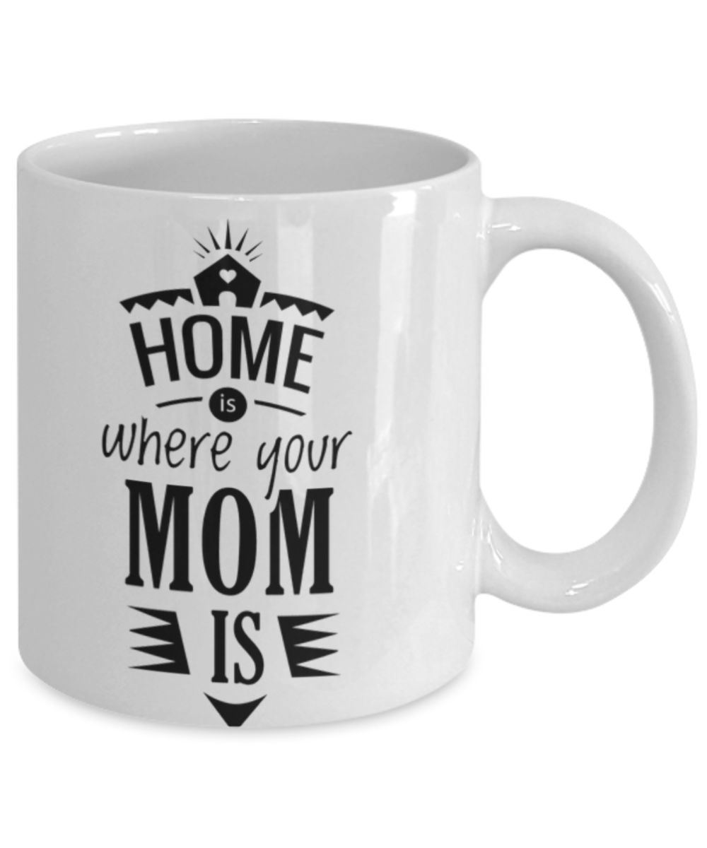 Write like a mother f mug, Home is where Mom is - White Porcelain Coffee 11 oz