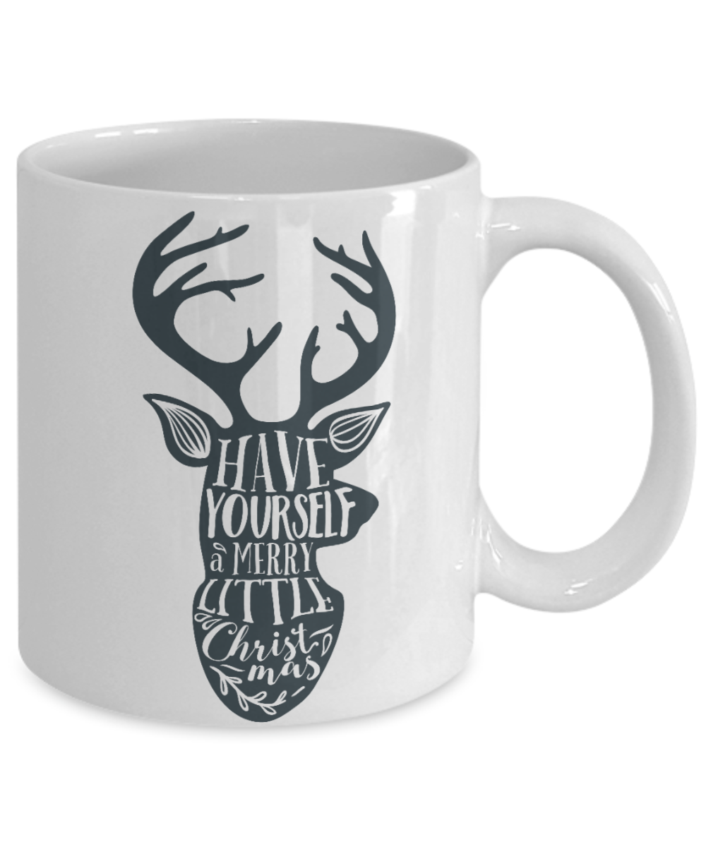 Knightmare before christmas mug - Have Yourself a Merry Little Christmas - Funny Christmas Gift Mugs, Christmas Gifts for family Ceramic Cup White, Funny Mugs Gift Ideas 11 Oz