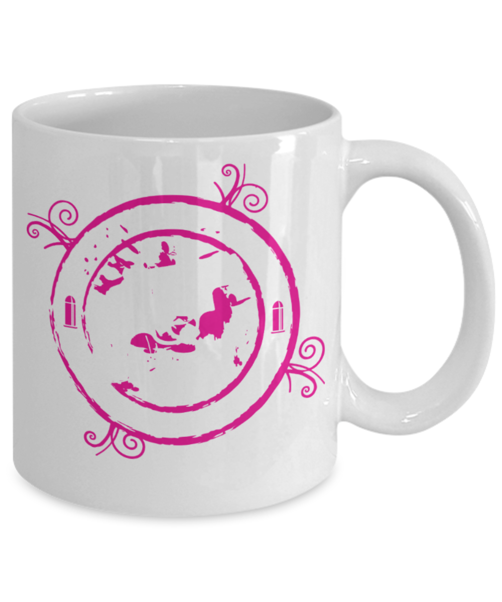 This chick is packing - White Coffee Mug Porcelain Tea Cup 11 oz - Great Gift