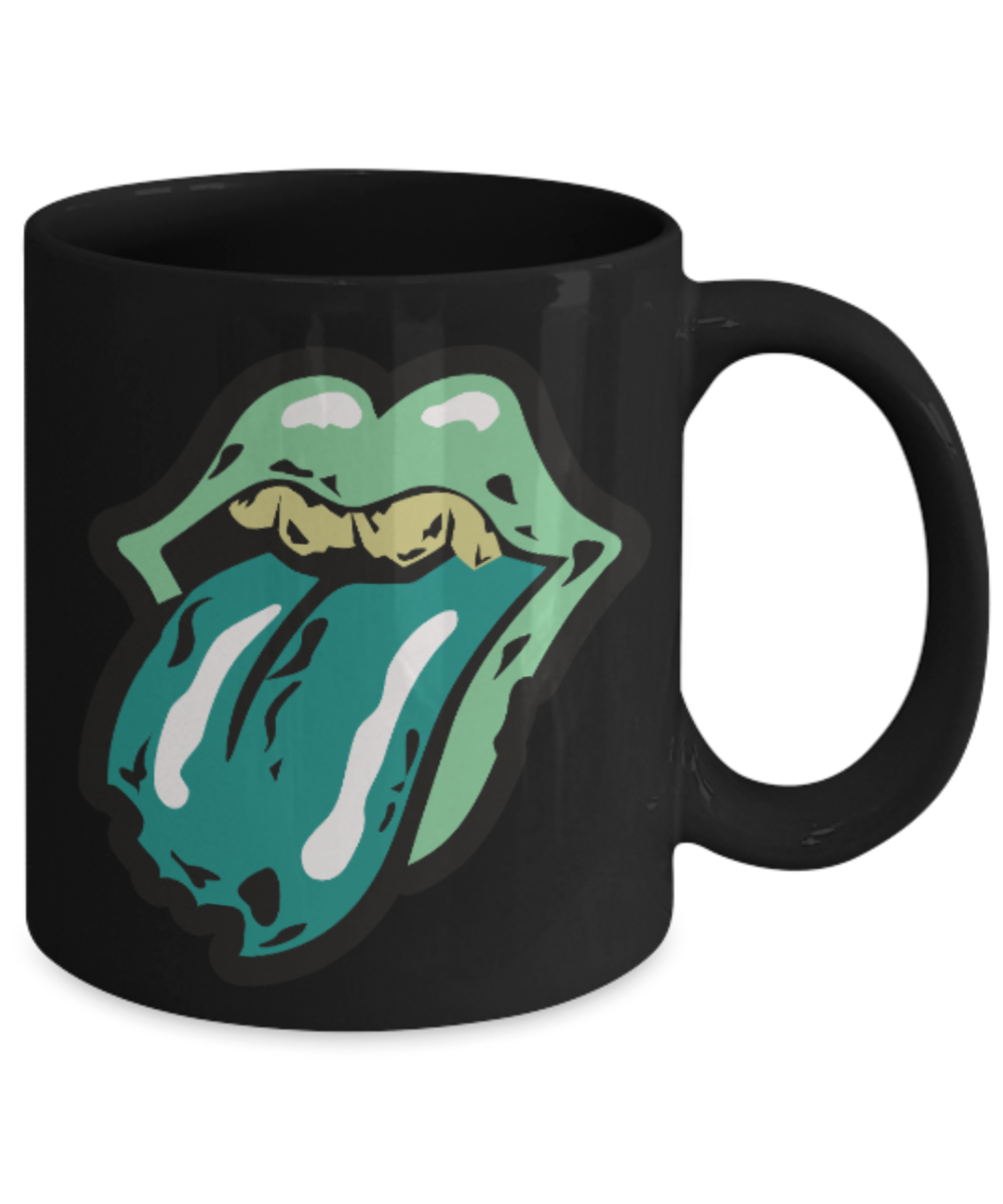 Plants vs zombies gift box mugs , The walking stones - Black Coffee Mug Porcelain Tea Cup 11 oz - Great Gift