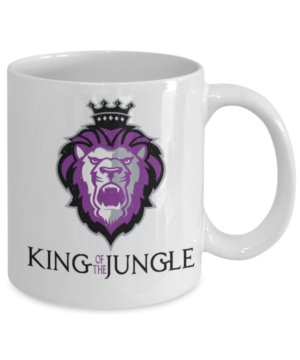 King of the Jungle - Funny White Porcelain Coffee 11 oz