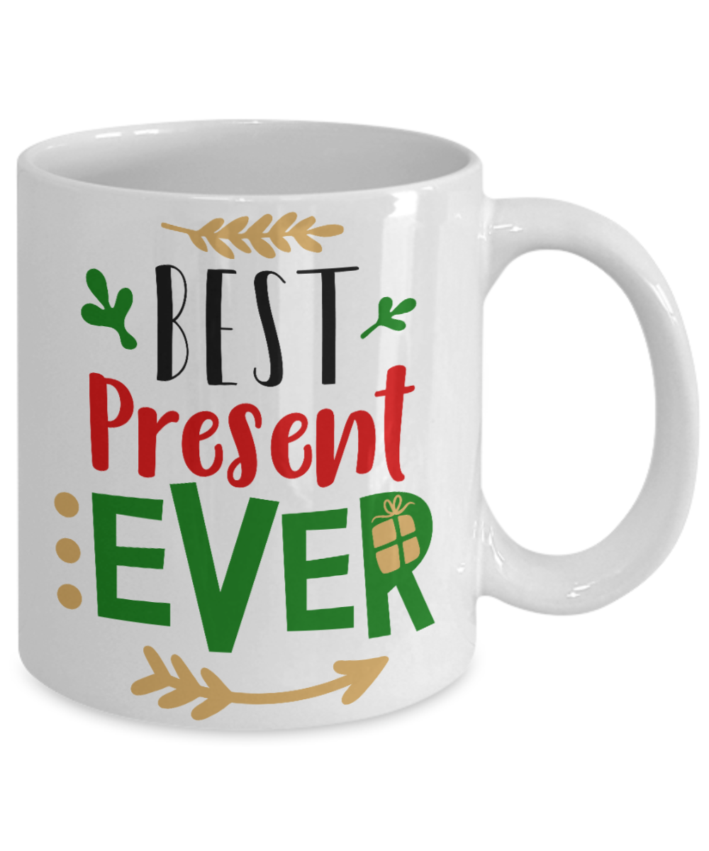 Nightnare before christmas mug - Best Present Ever - Funny Christmas Gift Mugs, Christmas Gifts for family Ceramic Cup White, Funny Mugs Gift Ideas 11 Oz
