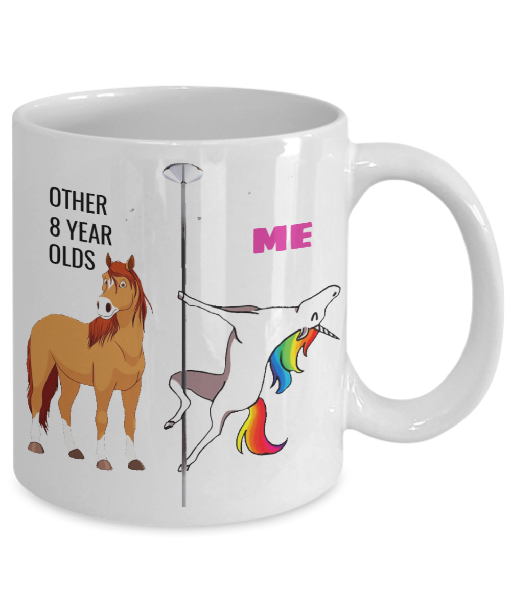 Unicorn Mug 8th Birthday Gift for Women - Other 8 Year Olds Me Unicorn Coffee Mug - Funny White Porcelain Coffee 11 oz for Grandma, Mom, Sister, Best Friend, Women, Her - Born In 2012