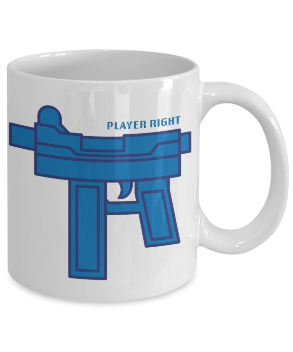 Plants vs zombies gift box mugs , Player Right - White Coffee Mug Porcelain Tea Cup 11 oz - Great Gift