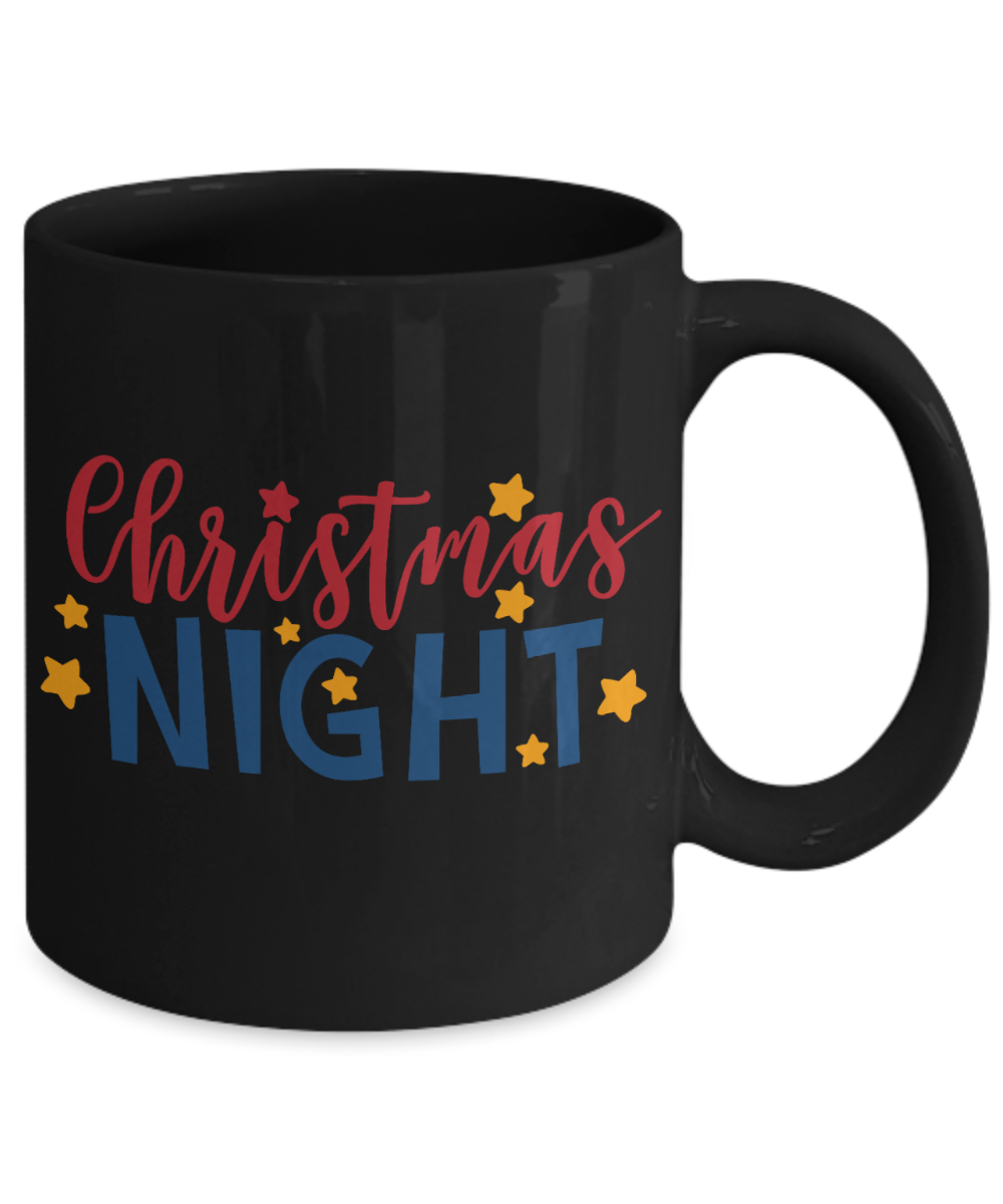 Nightnare before christmas mug - Christmas Night - Funny Christmas Gifts Mugs, Christmas Gifts for family Ceramic Cup Black, Funny Mugs Gift Ideas 11 Oz