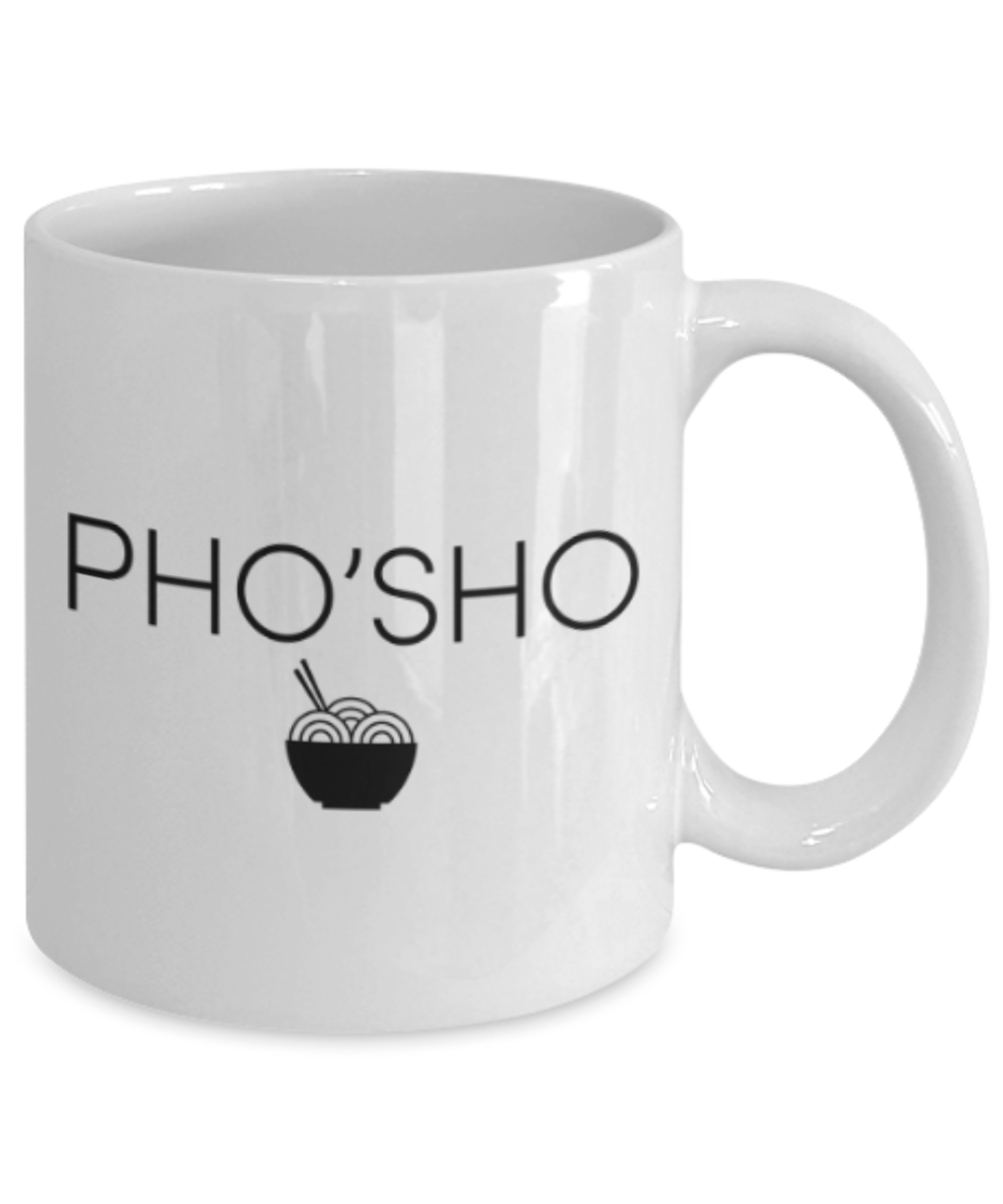 Beer Food Lovers mugs , Phosho - White Coffee Mug Porcelain Tea Cup 11 oz - Great Gift