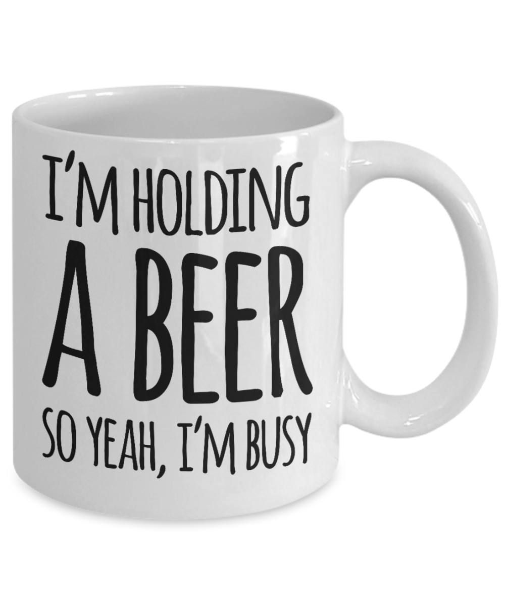 Beer lovers mugs, I like my water with barley and hops - White Coffee Mug Tea Cup 11 oz Gift