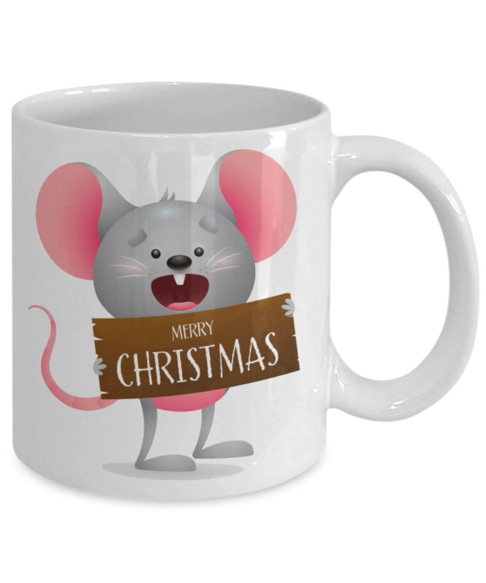 Funny Merry Christmas Pet Rat Mug - Pet Rats are Awesome Mug - Cool Rat Gift Idea - Rat Lover Mug - Rat Coffee Mug