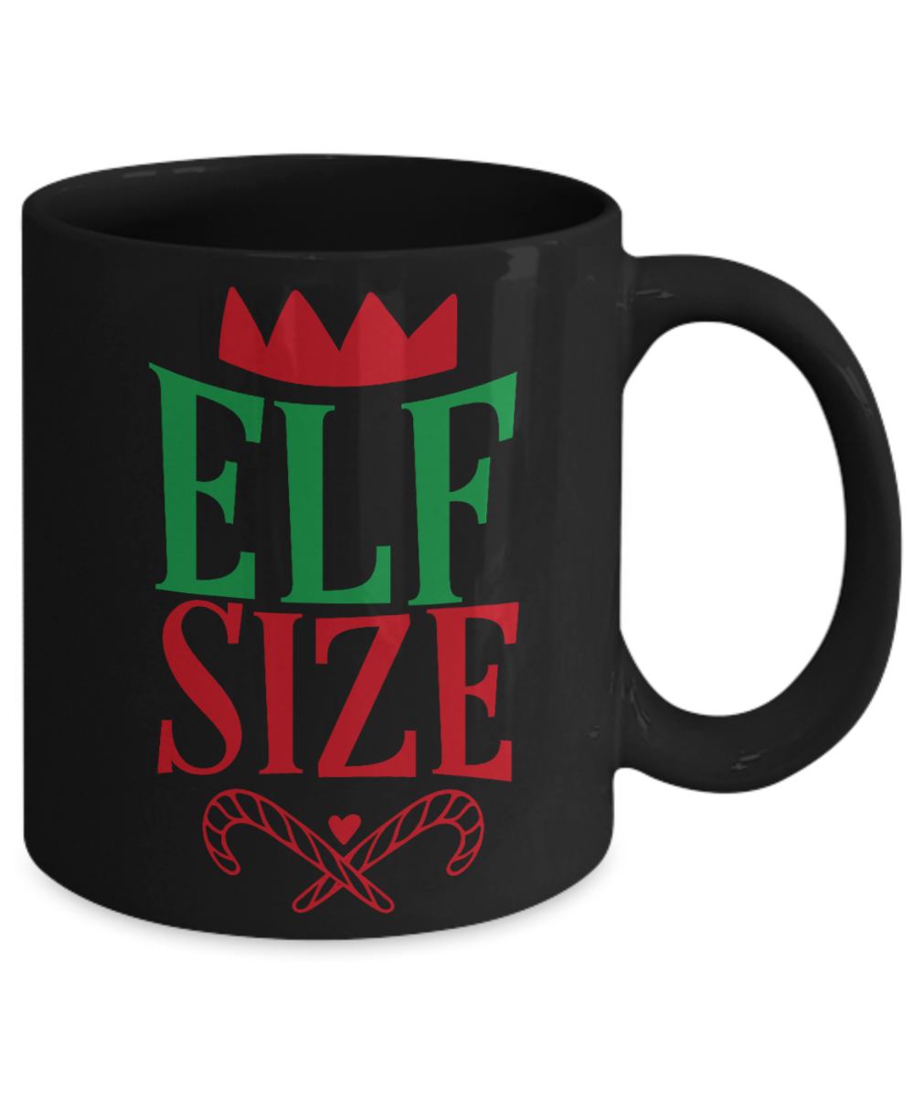 Nightnare before christmas mug - Elf Size - Funny Christmas Gifts Mugs, Christmas Gifts for family Ceramic Cup Black, Funny Mugs Gift Ideas 11 Oz