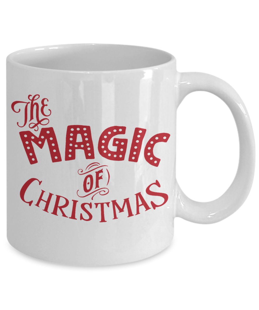 Knightmare before christmas mug - The Magic of Christmas - Funny Christmas Gift Mugs, Christmas Gifts for family Ceramic Cup White, Funny Mugs Gift Ideas 11 Oz