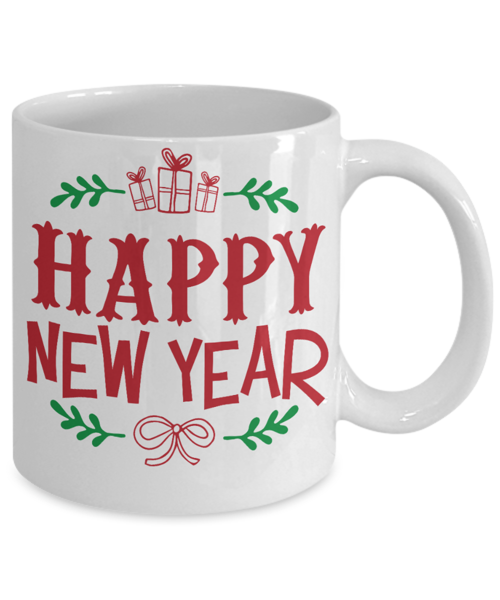 Knightmare before christmas mug - Happy New Year - Funny Christmas Gift Mugs, Christmas Gifts for family Ceramic Cup White, Funny Mugs Gift Ideas 11 Oz