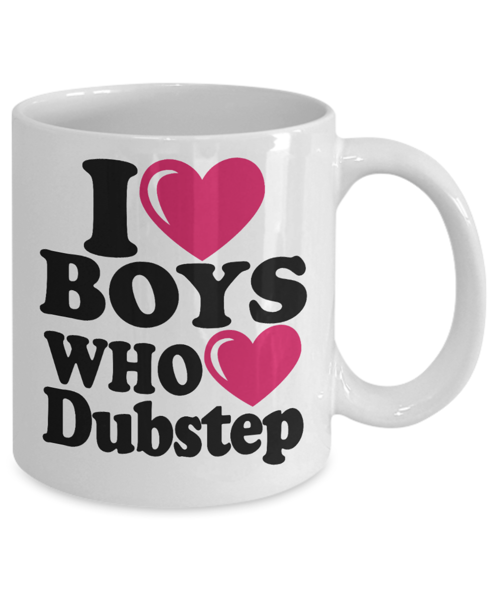 I Am Dancing Gift Coffee Mug For Dancer,Sister,For Her, I Love Who Love Dubstep-White Porcelain Coffee Mug 11 oz