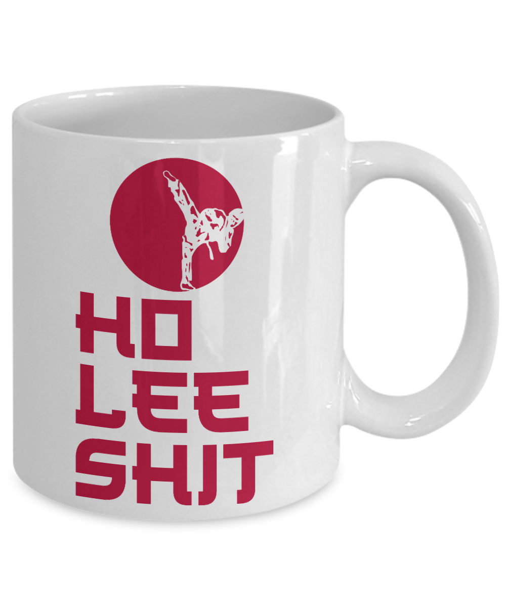 Martial Arts Master Coffee Mug, Ho Lee Shit-White Porcelain Coffee Mug 11 oz For Karate, Kung Fu, Student, Master, Instructor