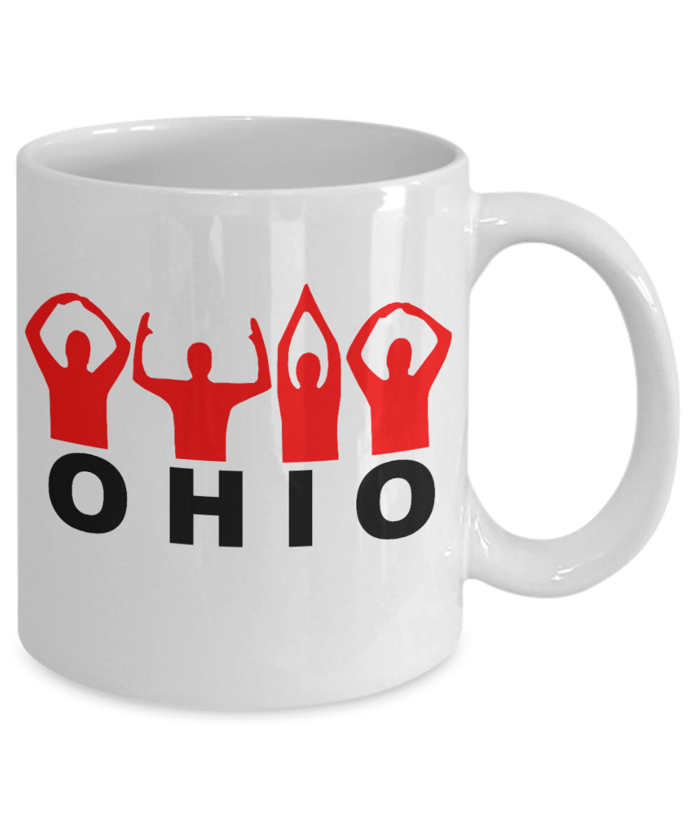 Ohio State Love Souvenir Gift Coffee Mug, Ohio Sign-White Porcelain Coffee Mug 11 oz