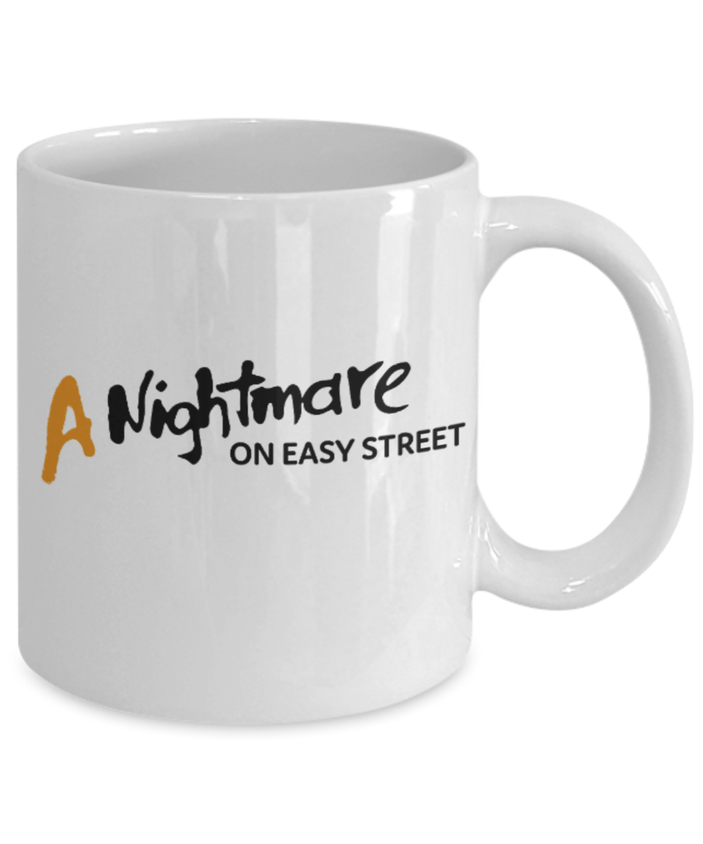 Plants vs zombies gift box mugs , A Nightmare on Easy Street - White Coffee Mug Porcelain Tea Cup 11 oz - Great Gift
