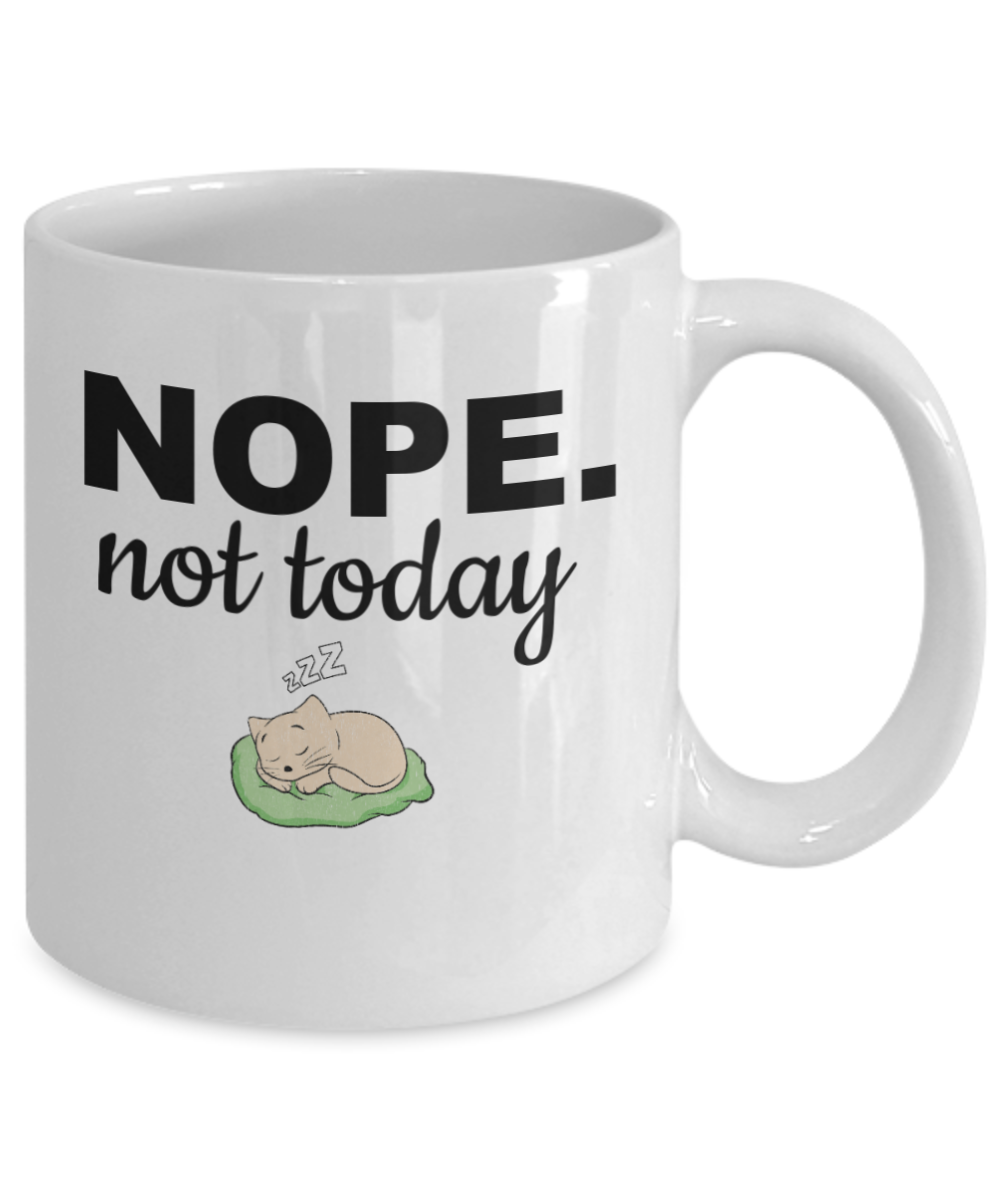 Nope Mug |Funny Coffee Mugs | Sarcastic Mug Gift Ideas | Nope Funny Mugs | Humor Mug Coffee Mug Gift | Funny Holiday Mug