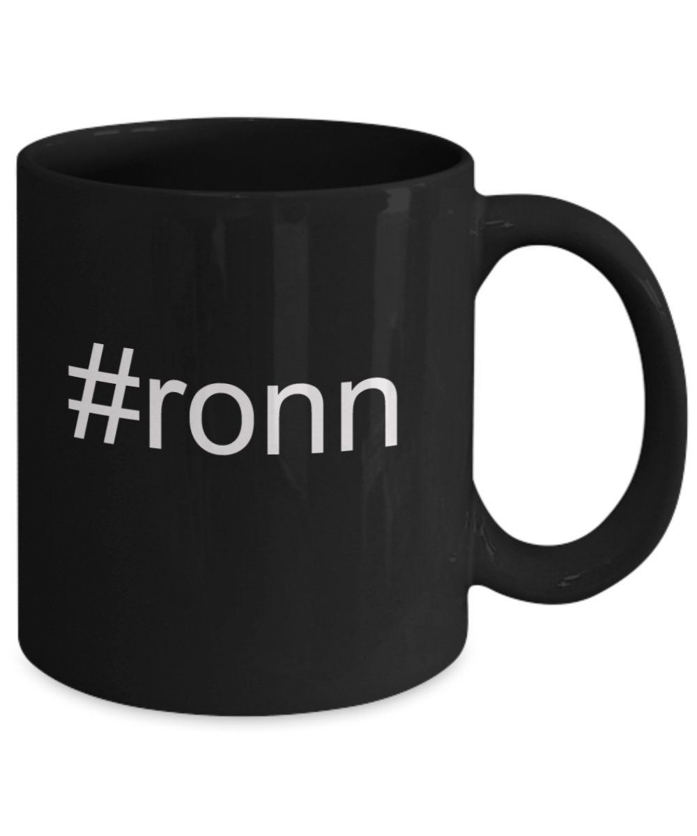 Write like a mother f mug, #ronn - Black Porcelain Coffee 11 oz