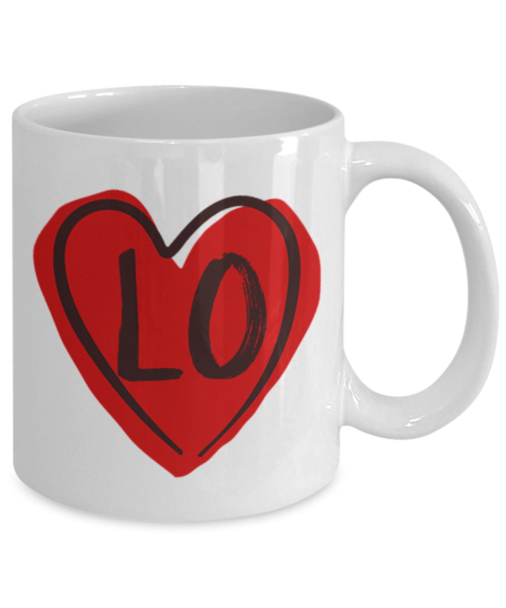 Aneversery gift - Love - Funny White Porcelain Coffee Mug Cute Ceramic Cup 11 oz