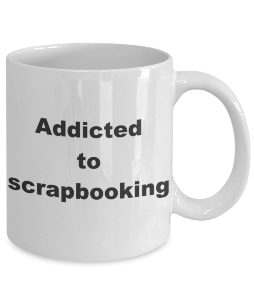 Addicted to scrapbooking - White Porcelain Coffee 11 oz