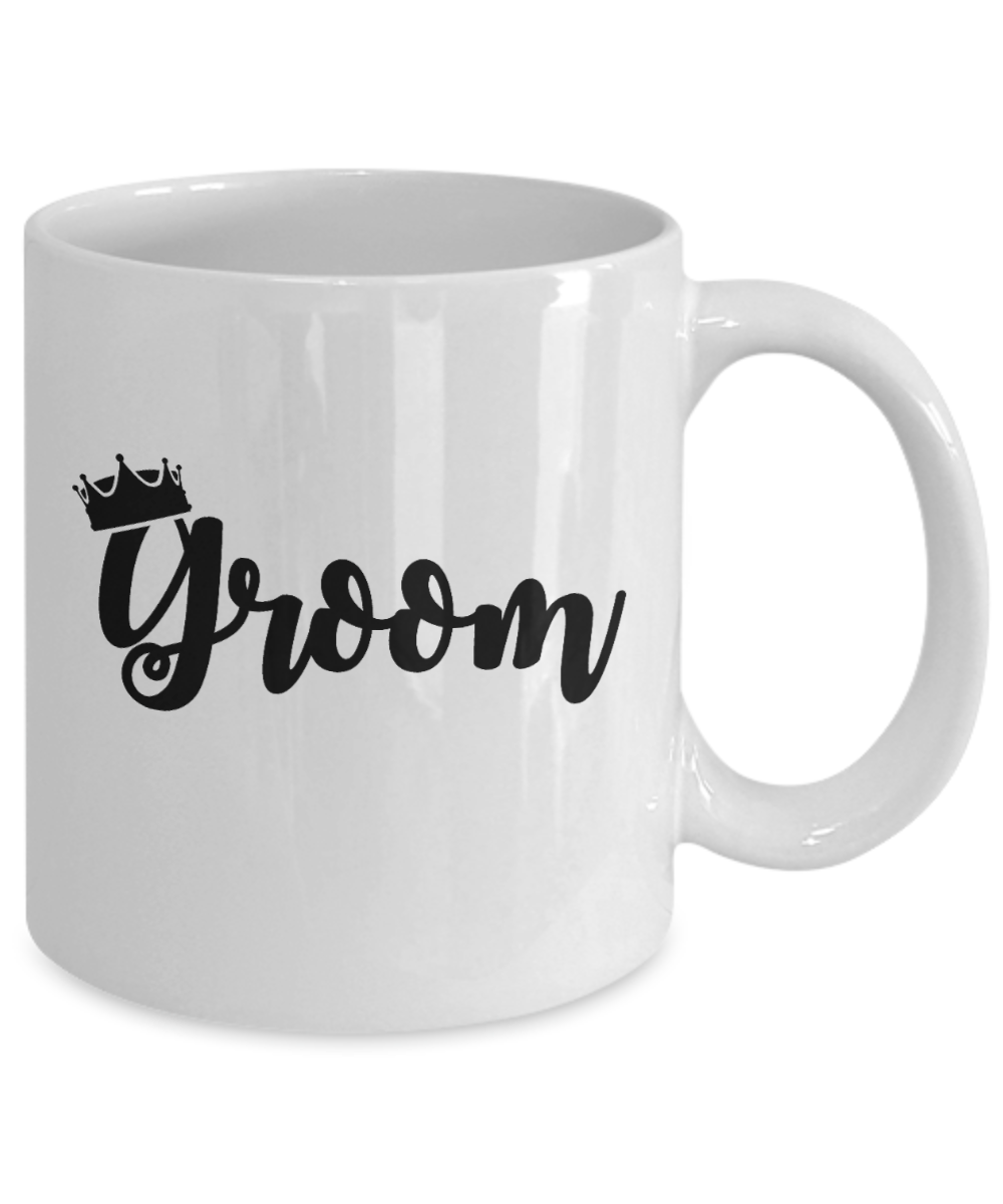 Groom Gifts mugs, Groom - White Coffee Mug Tea Cup 11 oz Gift